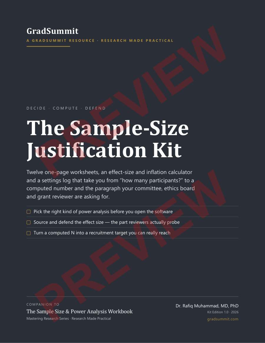 Cover of The Sample-Size Justification Kit